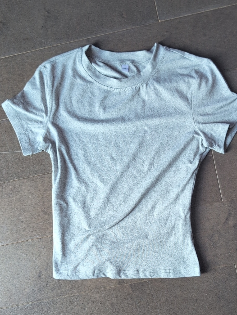 Classic Women's Crewneck T-Shirt in Light Gray